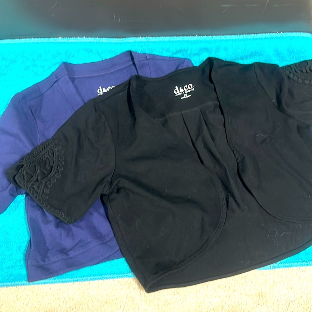 2 NWOT d&Co bolero xs